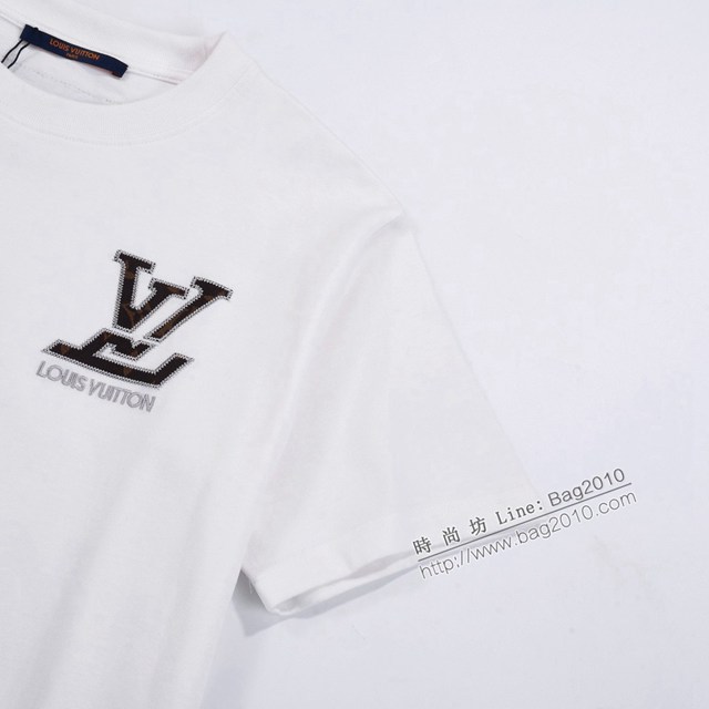 Louisvuitton路易威登Lv專門店2023SS新款刺繡T恤 男女同款 tzy2817